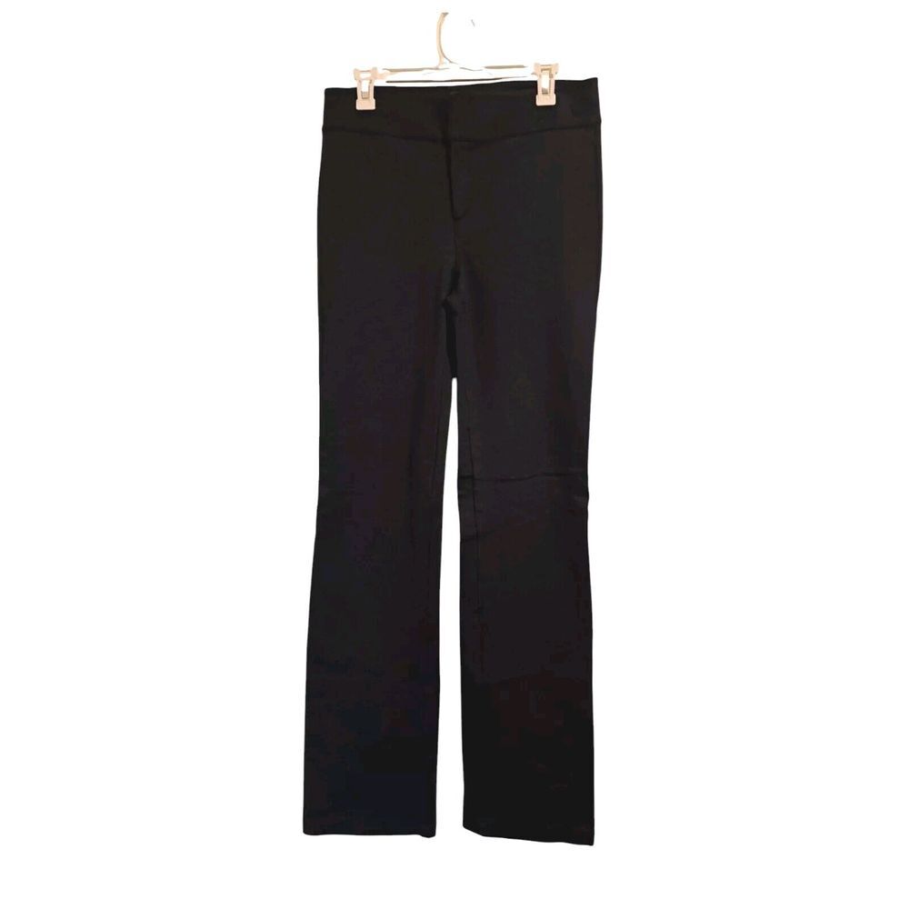 Eddie Bauer Women's 10 Tall Hi-Rise Charcoal Gray Flat Front Trouser Pants